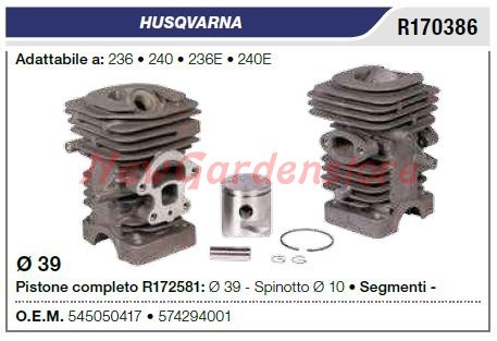 Cilindro pistone segmenti