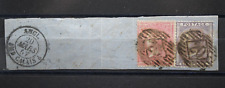 GRAN BRETAGNA 1855 REGINA VITTORIA FRAMMENTO 4 P. + 6 P. TIMBRATI (C.Y)