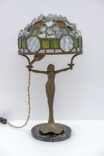 Lampada da tavolo francese Art Nouveau "Stile Tiffany", anni '30