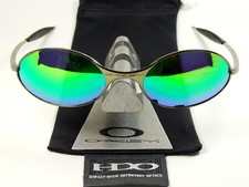 Occhiali da sole Oakley E Wire Green polarizzati Mars Moon Square Half Wiretap Why OO
