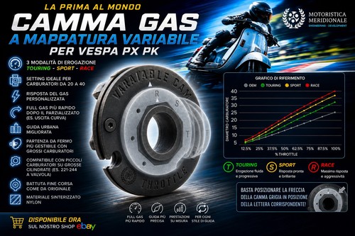 Puleggia camma gas - camma,