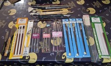 Lotto di 31 pennelli vintage + Grumbacher LeJour Duro Liquitex Loew Cornell