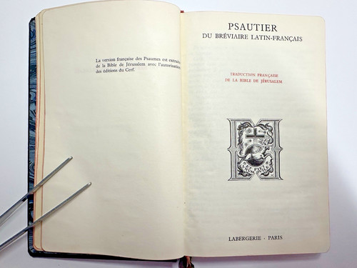 Psalterium breviarii romani - breviarii,