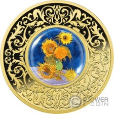 GIRASOLI Van Gogh Fiori in Dipinto Moneta Argento 500 Franchi Camerun 2025