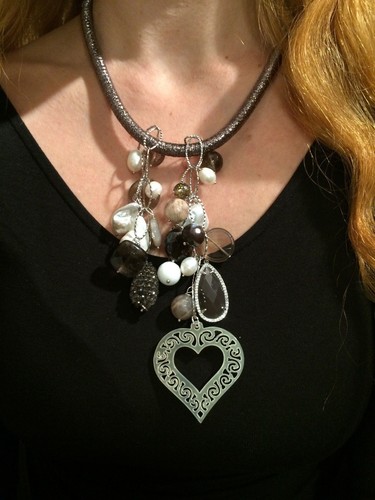 Collana cluster perle