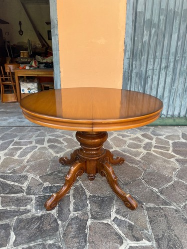 Tavolo rotondo antico apribile - rotondo,