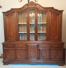 Sala Vetrina Credenza in legno massello stile classico