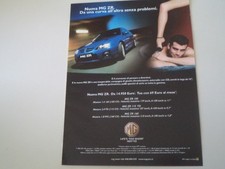 advertising Pubblicità 2005 MG ZR
