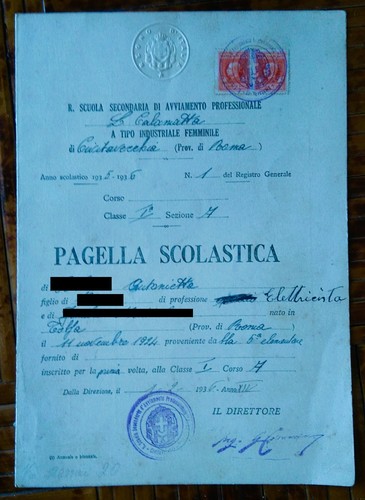 Pagella scolastica scuola - pagella,