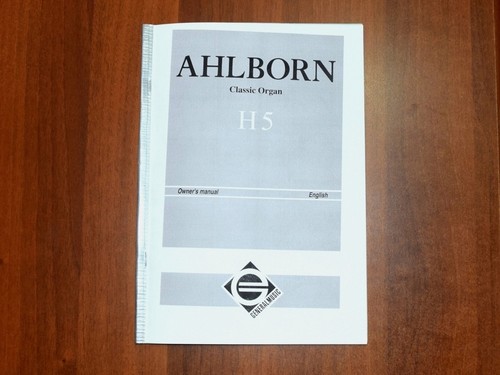 Ahlborn owner manual - h5, owner's