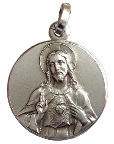 Medaglietta sacro cuore di - ",
