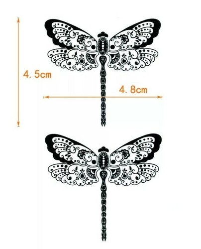 Tatuaggi temporanei dragonfly - temporanei,