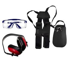 Kit cintura per decespugliatore con occhiali protettivi e cuffie antirumore