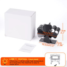 Mini Ventilatore per Stufa 4 Pale Ventilatore per Camino Alimentato a Calore Bru