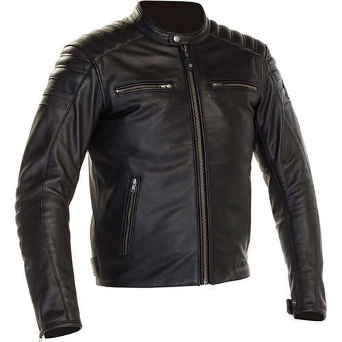 Giacca pelle nera per moto - giacca, in