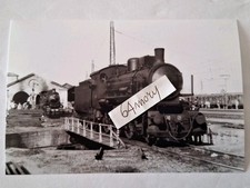 Fotografia Deposito Locomotive di Santhià Locomotiva a vapore FS Gr 640.121