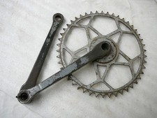 Guarnitura pedivella bici corsa "DEXTRAL" vecchia d'epoca