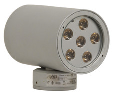 Lampada Parete da Esterno Grigia Cris Linea Light 85396 6+6 x2W LED Biemissione