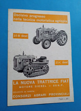 PUBBLICITA'  1953 TRATTRICE TRATTORE FIAT 25 C DIESEL ADVERT WERBUNG