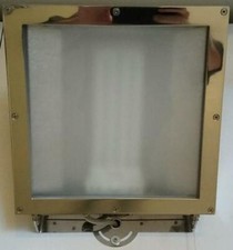 VIABIZZUNO - CUBO 30 BANDIERA + KIT LUCE+VETRO SABBIATO, ACCIAIO INOX 316L IP55