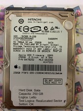 Hard Disk Usato Sata 2,5" 250gb HITACHI 5K500 B-250 0A78252 DA3350 2009