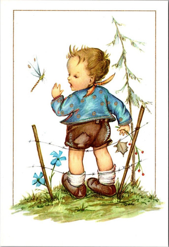 Cartolina arte 4x6 bambino - arte,