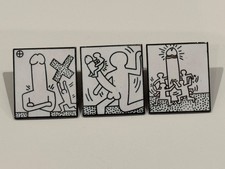 3 PINS PIN ART ARTISTE KEITH