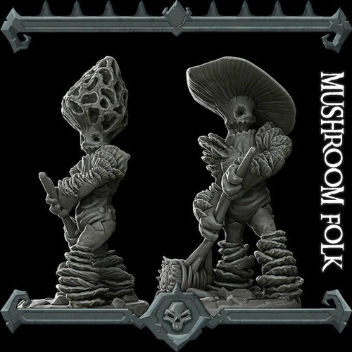 Mushroom folk resina umanoide - folk,