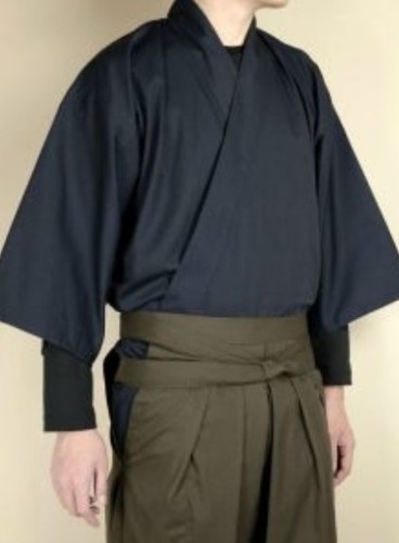 Kimono mezza lunghezza - , (navy)