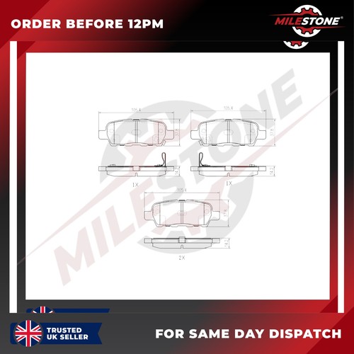 Brake pad for renault koleos - for,