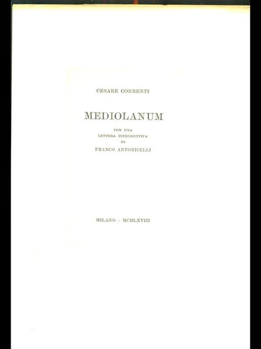 Mediolanum correnti cesare - mediolanum,