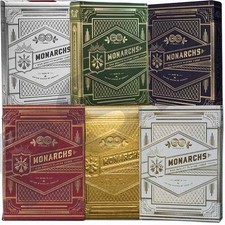 Theory11 Monarch Mazzo di carte da gioco - Blu, Rosso, Verde, Viola, Mandarino, Giallo