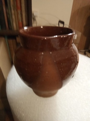 Vaso argilla smaltata fatto - smaltata,