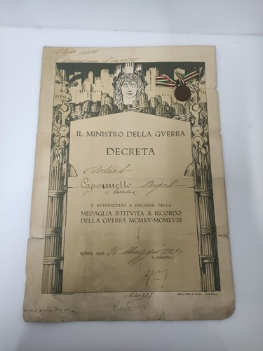 Medaglia attestato ricordo - +,