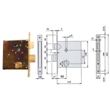 Iseo 610500 Serratura Cancello Cil Sfacc