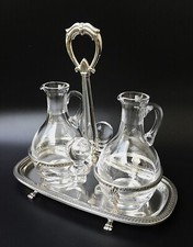 Huilier vinaigrier en argent