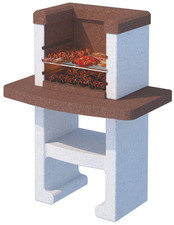 BARBECUE IN CEMENTO VULCANO CON GRIGLIA cm. 90x58x118 h - Kg. 180