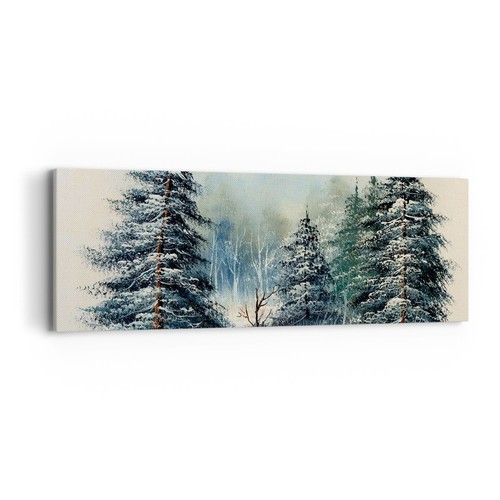 Quadro tela 90x30cm neve - su,