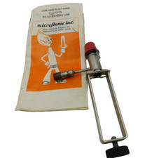 Vtg The Cub Microflame Inc Mini Butane Torch w/ Instruction & Original Spares