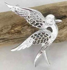 SPILLA SARAH COVENTRY METALLO COLORE ARGENTO DEL 1971