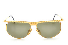 ? vintage occhiali da sole TIFFANY LUNETTES T132 Gold Plated 23k 1990s?Donna