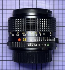 Minolta MD 28mm f/2.8 diametro