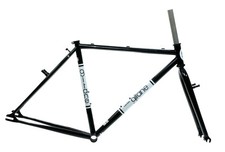 Telaio Gitane City Link/Bianchi San Jose 49 cm nero/bianco telaio velocità singola NUOVO