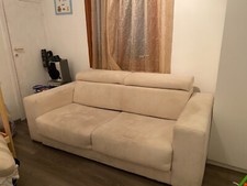 divano letto apribile bianco avorio 2 m x 1 m usato in buone condizioni del 2016