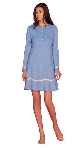 Camicia notte manica lunga