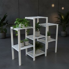 Scala per fiori bianca