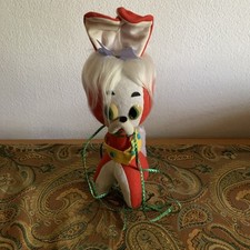 PELUCHE PUPAZZO VINTAGE ANNI 60/70 Tessuto Lenci