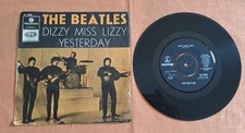 Singolo 7" The Beatles ‎– DIZZY MISS LIZZY/YESTERDAY 1a Stampa Svedese 1965