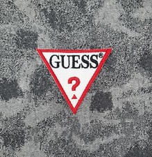 TOPPA PATCH Replica Guess Ricamata Termoadesiva o da Cucire 7,5X6,5 CM