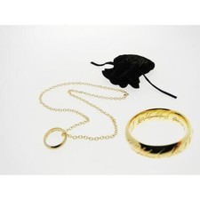 Anello del Potere Signore degli Anelli scritta Oro Lord of The Rings
